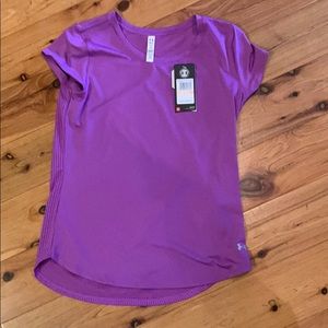 NWT Purple Under Armour Mesh Back Top